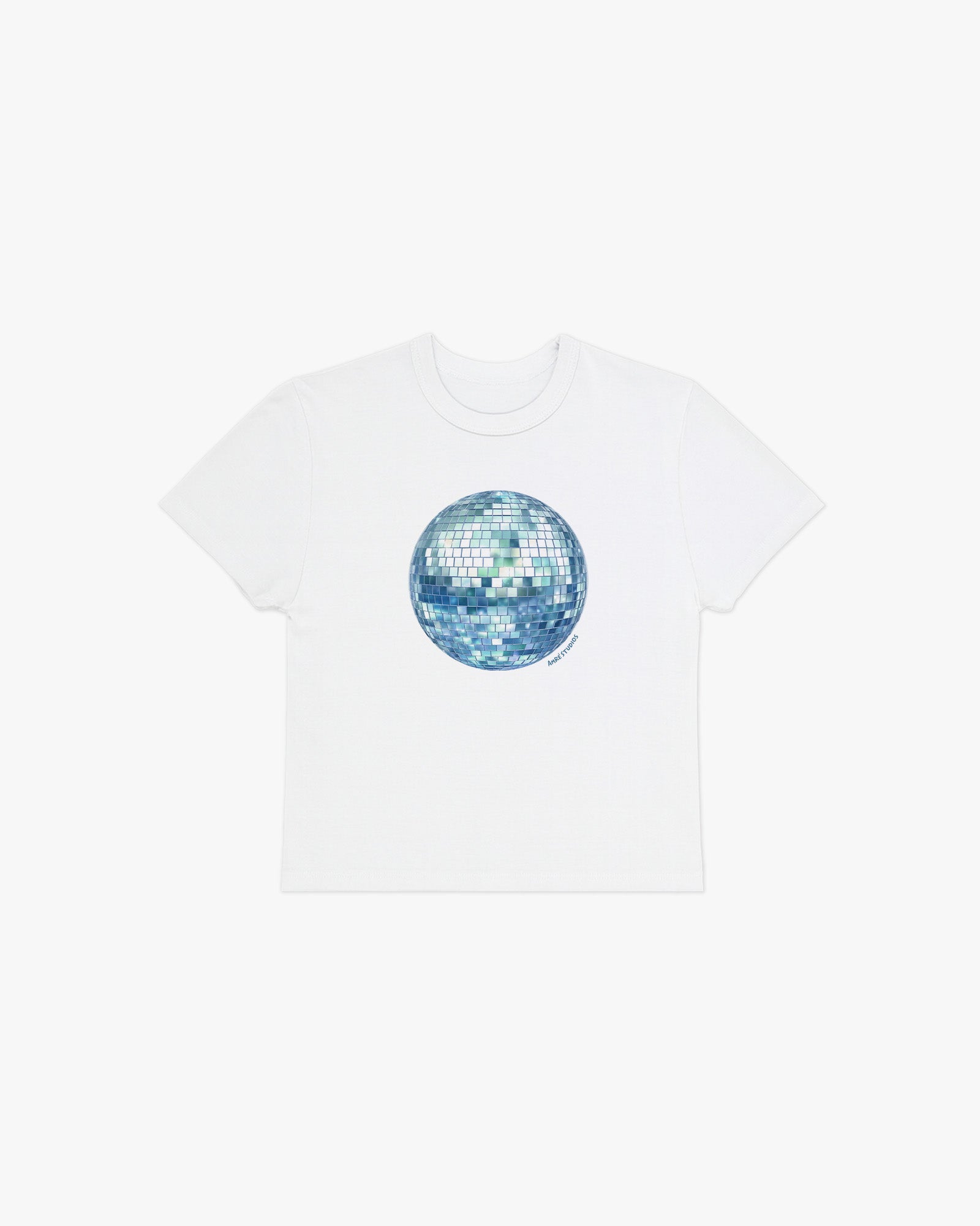 blue disco baby tee