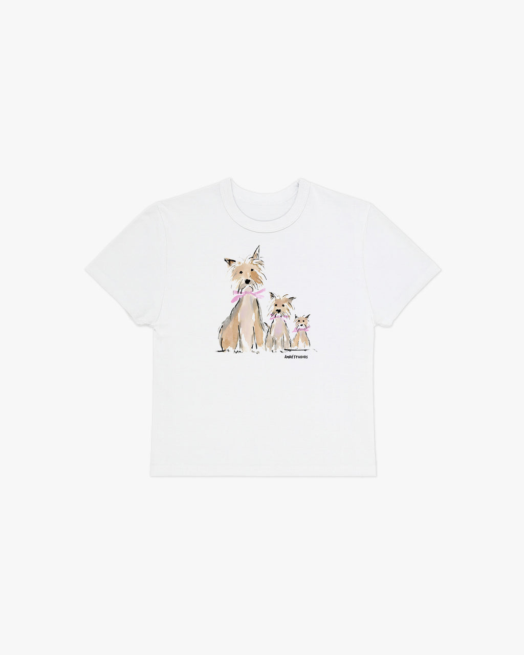 dog family baby tee