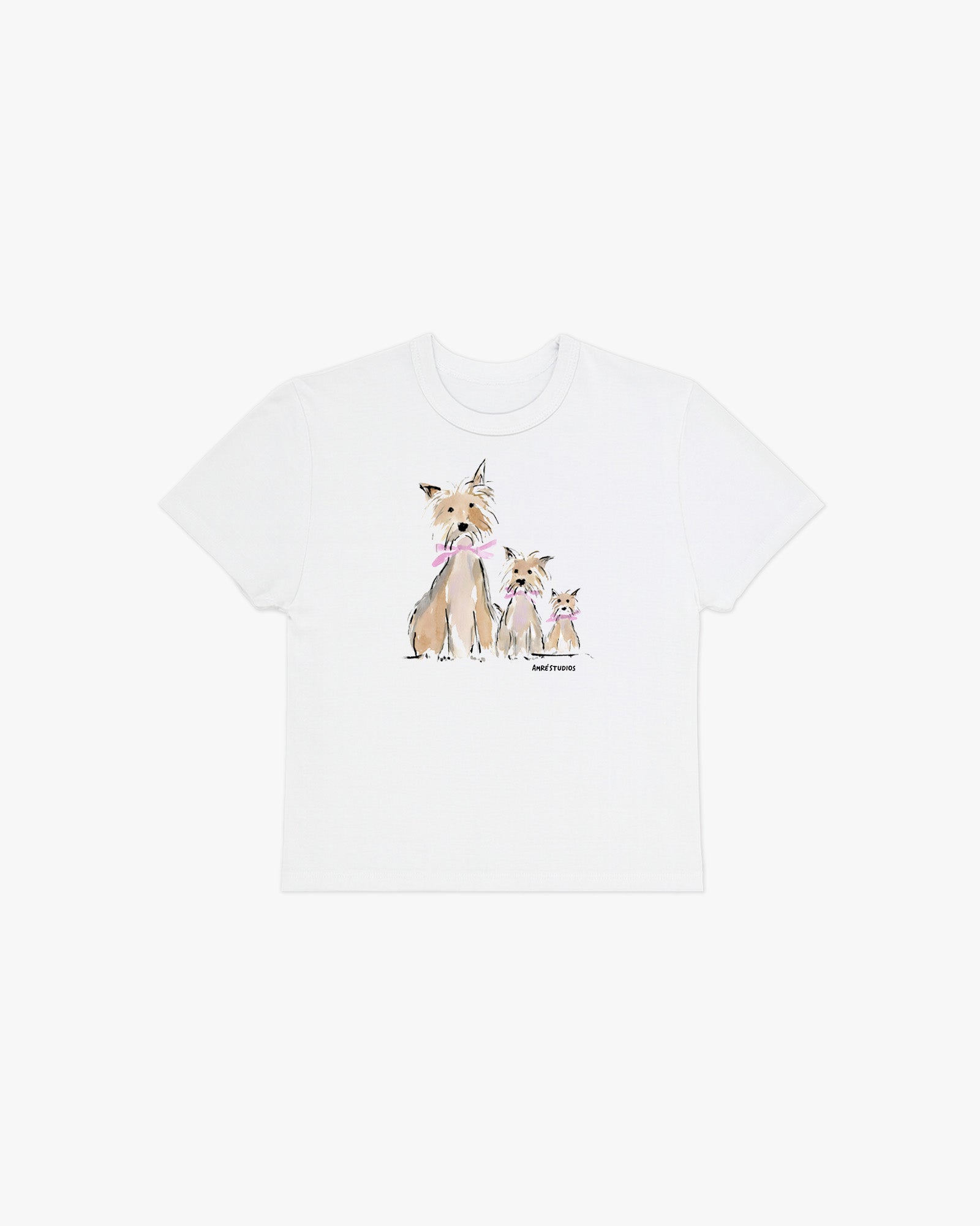 dog family baby tee