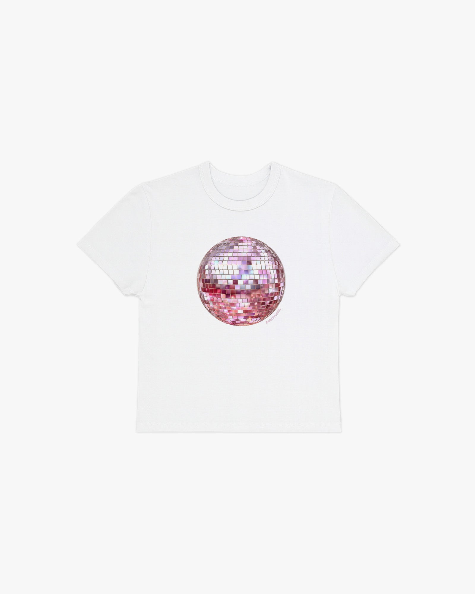 pink disco baby tee