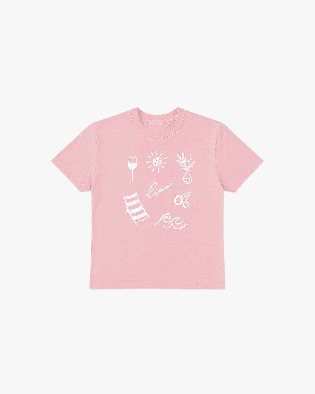 pink sea baby tee