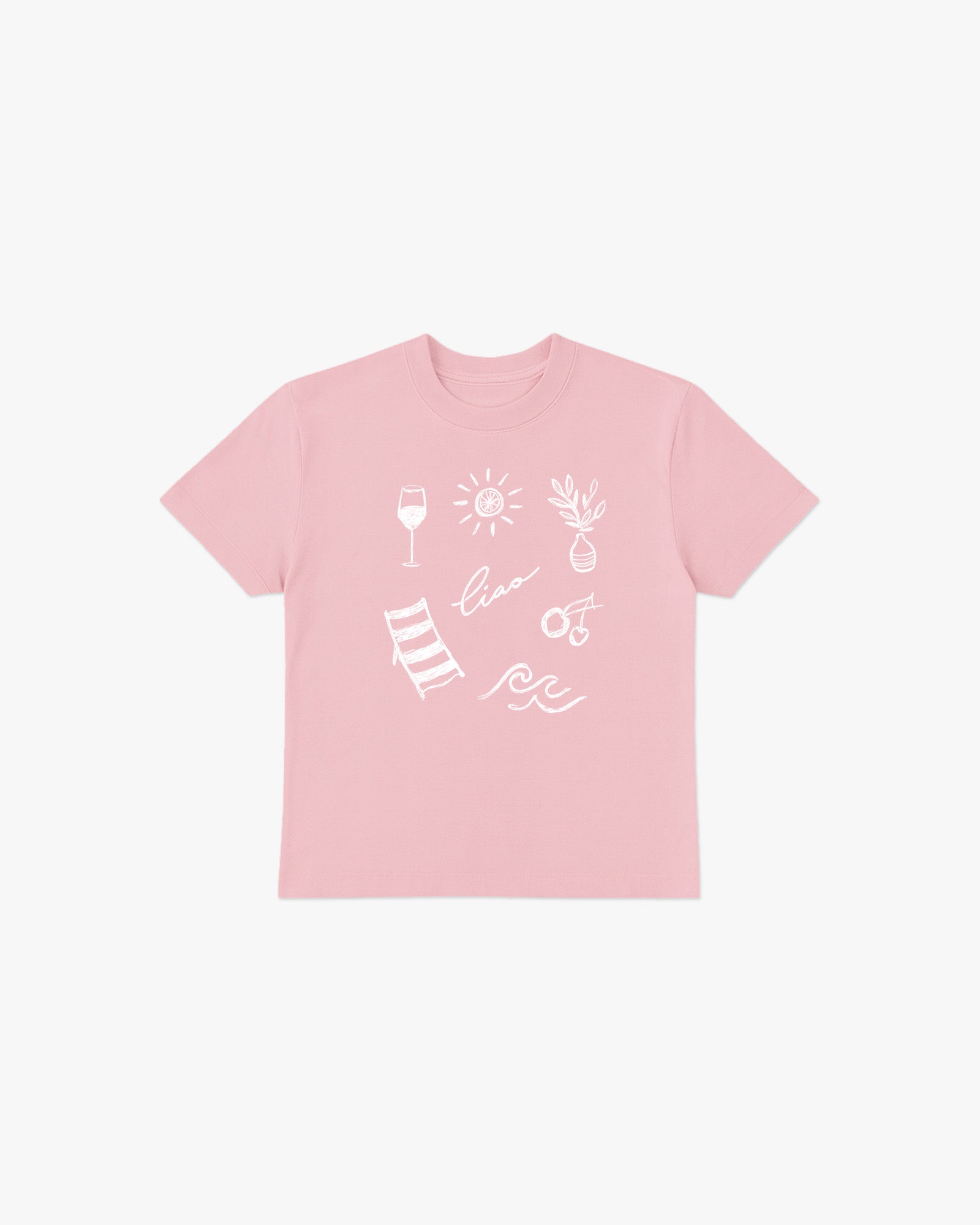 pink sea baby tee